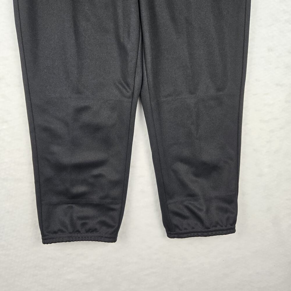NWT Adidas Softball Pants Girls L Y13-14 Black Stretch Sporty Uniform Classic - Picture 5 of 9
